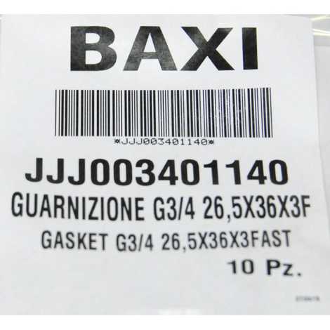 Уплотнение, 26,5x36x3