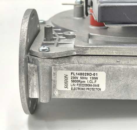 Вентилятор конденсационного котла 130 Вт (потребуется дорабатывать крепление)