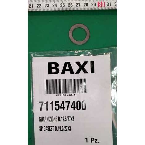 Уплотнение ø19.5x27x3