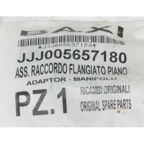 Фланец с прокладкой рампы подачи газа в сборе