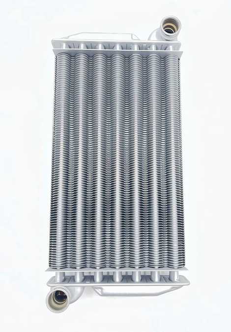 Теплообменник первичный 7 трубок! 28 кВт  L 295 мм H 56 мм Китай