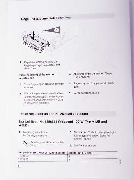 Контроллер Vitopend 100-W (новый артикул 7859849)