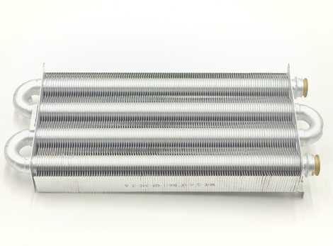 Теплообменник основной 340 мм для Baxi Nuvola 280 i, Nuvola-3 Comfort 240/280 B40 i/Fi 71