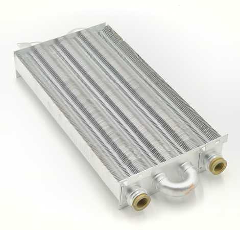 Теплообменник основной 340 мм для Baxi Nuvola 280 i, Nuvola-3 Comfort 240/280 B40 i/Fi 71