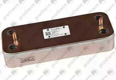 Теплообменник вторичный 12 пластин Рысь Lynx  24/28 Protherm