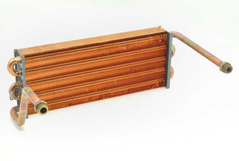 Теплообменник первичный 35 кВт 375 мм