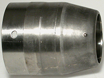 Flammrohr d1=86 d2=57 überdrehter Kon