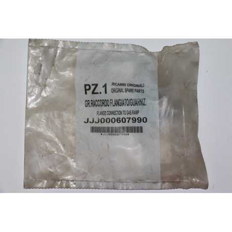 Фланец с прокладкой рампы подачи газа в сборе