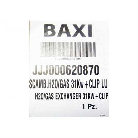 Теплообменник основной с клипсами