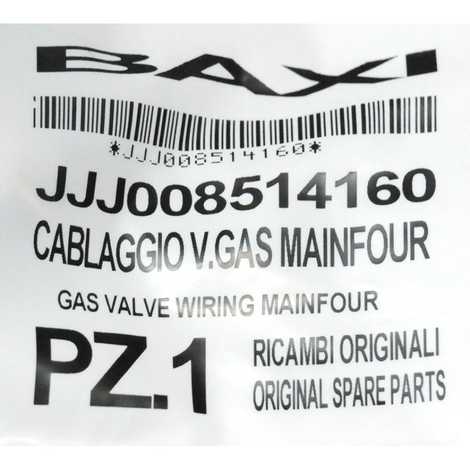 Проводка электрическая газового клапана от разъема платы х3а