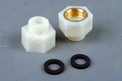 КОМПЛЕКТ ПЕРЕХОДНИКОВ ДИЭЛЕКТРИЧ. 1/2″ (2 шт)