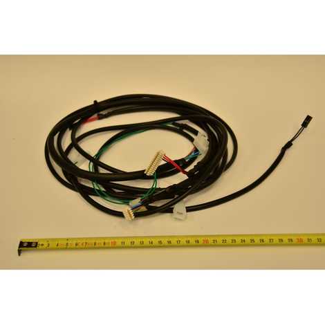 Проводка электрическая от разъема платы х11 к реле минимального давления и датчикам температуры системы отопления и от х14 управляющая шина вентилятора